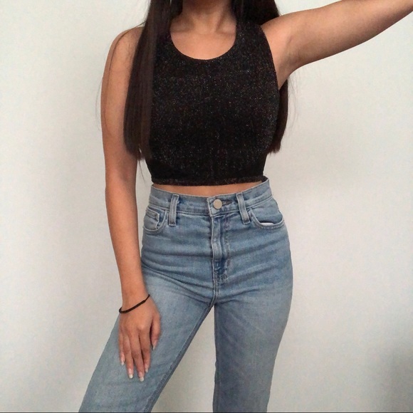 Forever21 Sparkly Crop Top - Picture 2 of 8